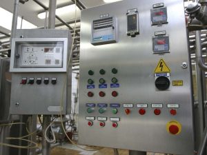 Industrial control system in modern dairy factory Industrial control system in modern dairy factory